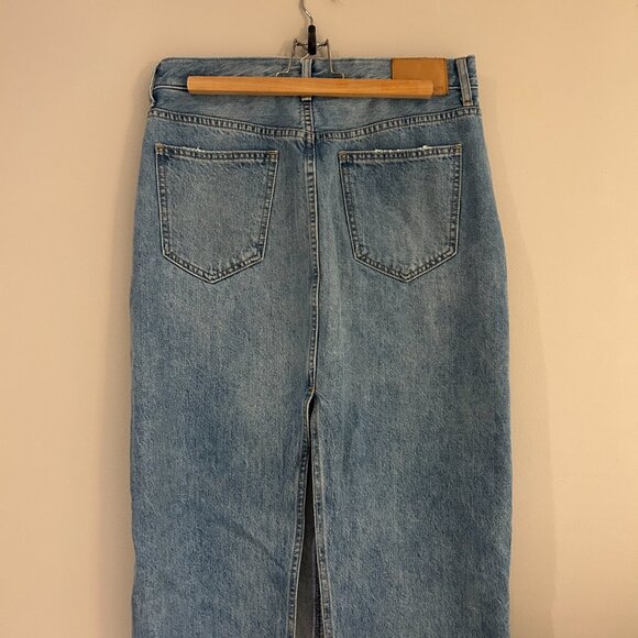 Aritzia Denim Forum Maxi Denim Skirt - Picture 3 of 4